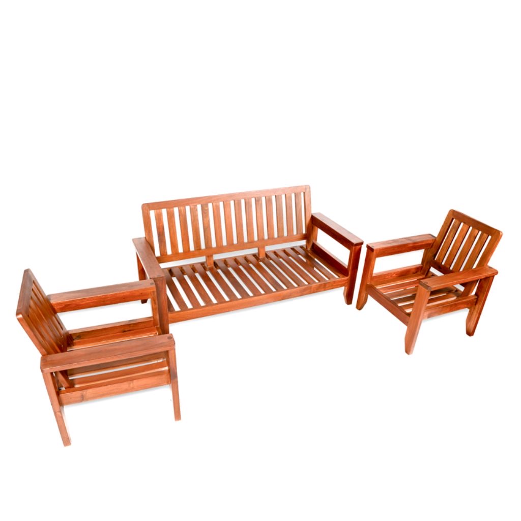 Bastille Wooden Bench & Chair Set (3+1+1)