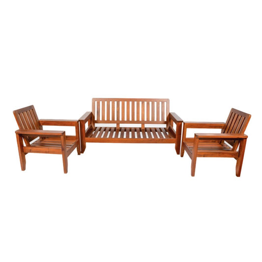 Bastille Wooden Bench & Chair Set (3+1+1)
